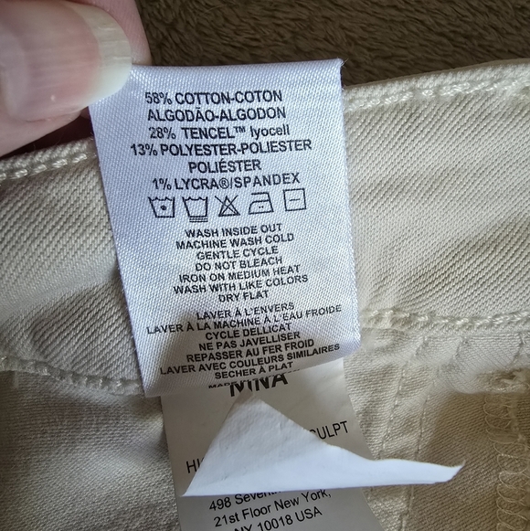 DL1961 Nina High Rise Instasculpt Skinny Ivory size 30 - Picture 15 of 15